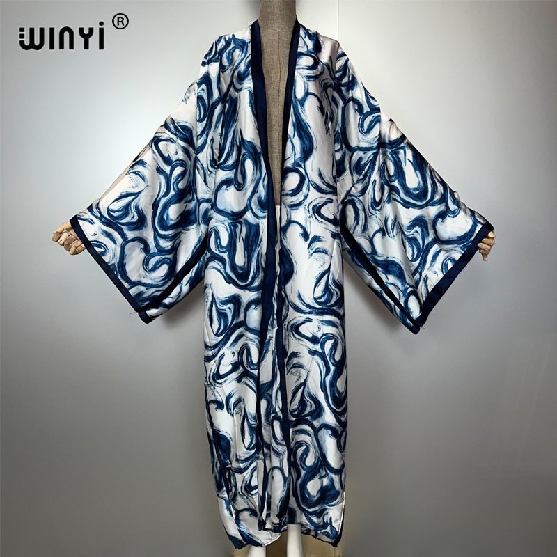 Cover Up Kaftan - WINYI Abito cardigan bohémien Africa Kaftan