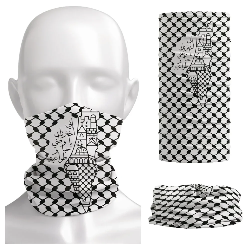 Headband Summer Knit - Bandana con Calligrafia Araba, Motivo Folkloristico