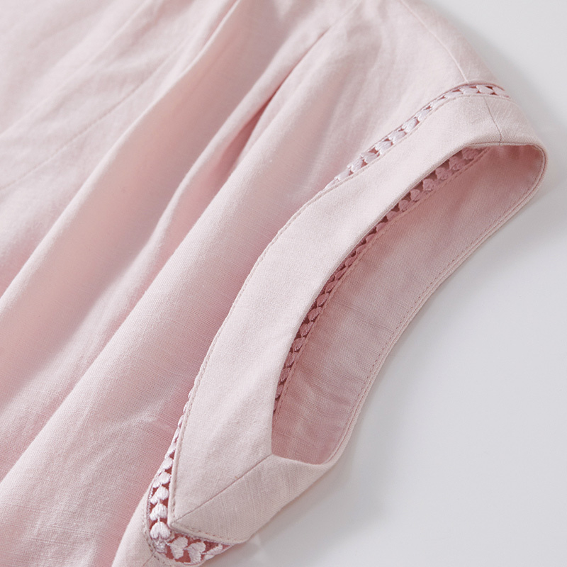 Abito Midi Rosa da Donna SENTU - Linen Dress Wrap recensione e prezzo